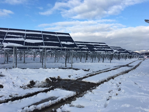 sistema solar de montaje en tierra